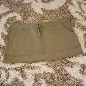 Gap Army Green Mini Skirt with pockets